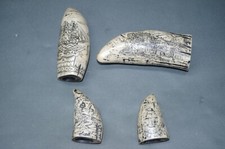 4 x Schnitzerei 8-14cm altes