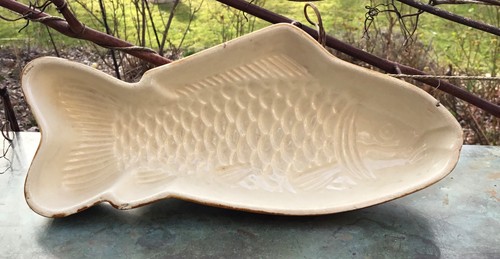 Vintage alte keramik fischform - vintage,