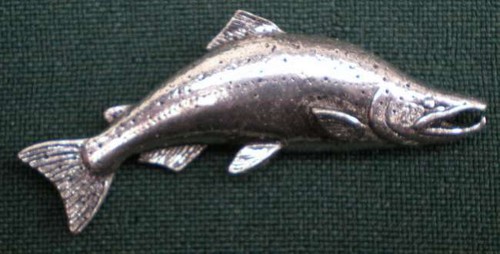 Lachs anstecknadel pin f19 - anstecknadel,