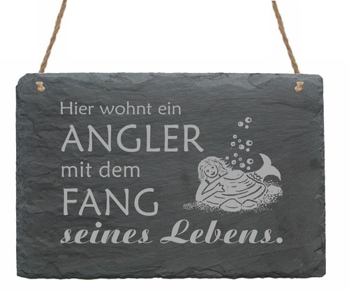 Angeln schild schiefertafel - schild,