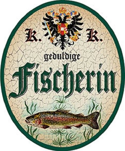 Fischerin nostalgieschild - fischerin,